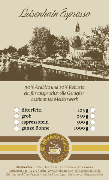 Luisenhain Espresso 90% Arabica | 10% Robusta