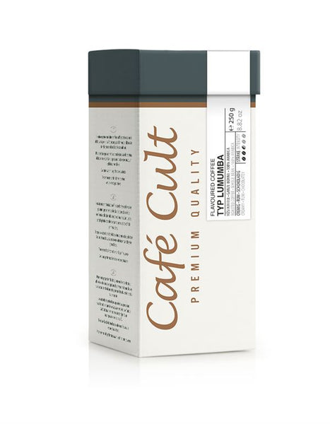 Kaffee "Typ Lumumba (Schoko-Rum)" in 250 g Tüte, ganze Bohne, aromatisiert