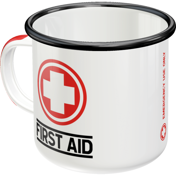 Emaille-Becher First Aid - Classic