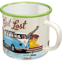 Emaille-Becher VW Bulli - Let's Get Lost