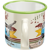 Emaille-Becher VW Bulli - Let's Get Lost