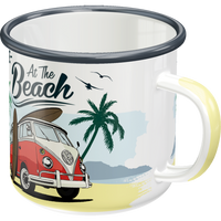 Emaille-Becher VW Bulli - Beach