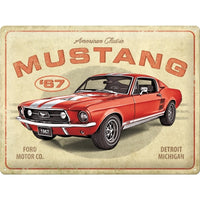 Ford Mustang - GT 1967 Red 30 x 40 cm (Länge / Breite)