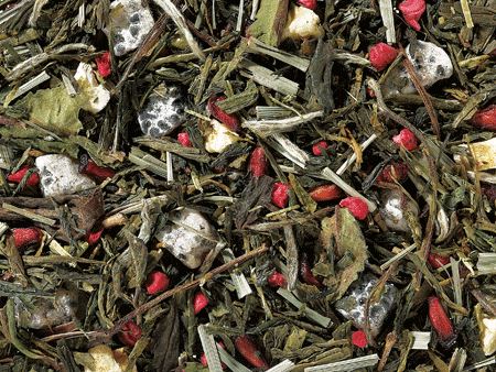 Nr.192 Premiumteemisch. Grün-Weiß. Tee Granatapfel Drachenfrucht aromatisiert