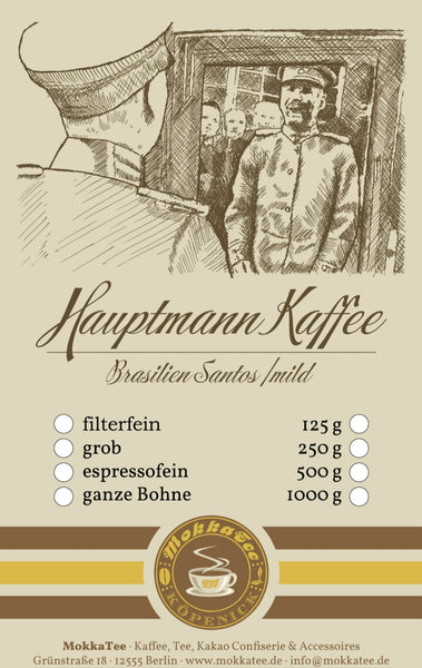 Hauptmann Kaffee Brasilien Santos
